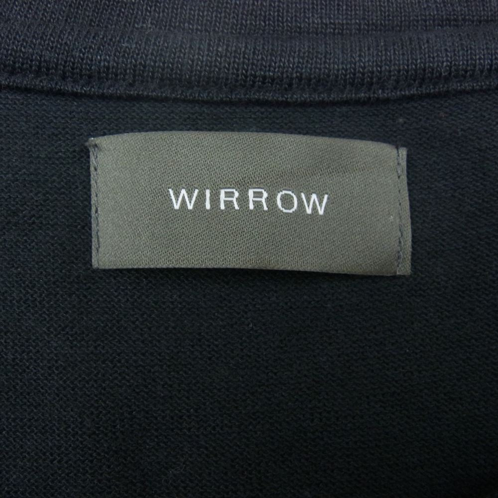 ウィロウ 23SS 110260-123 LINEN COTTON HALF SLEEVE CUT&SEWN リネン コットン 半袖 ハーフスリーブ カットソー Tシャツ ブラック系 2【美品】【中古】