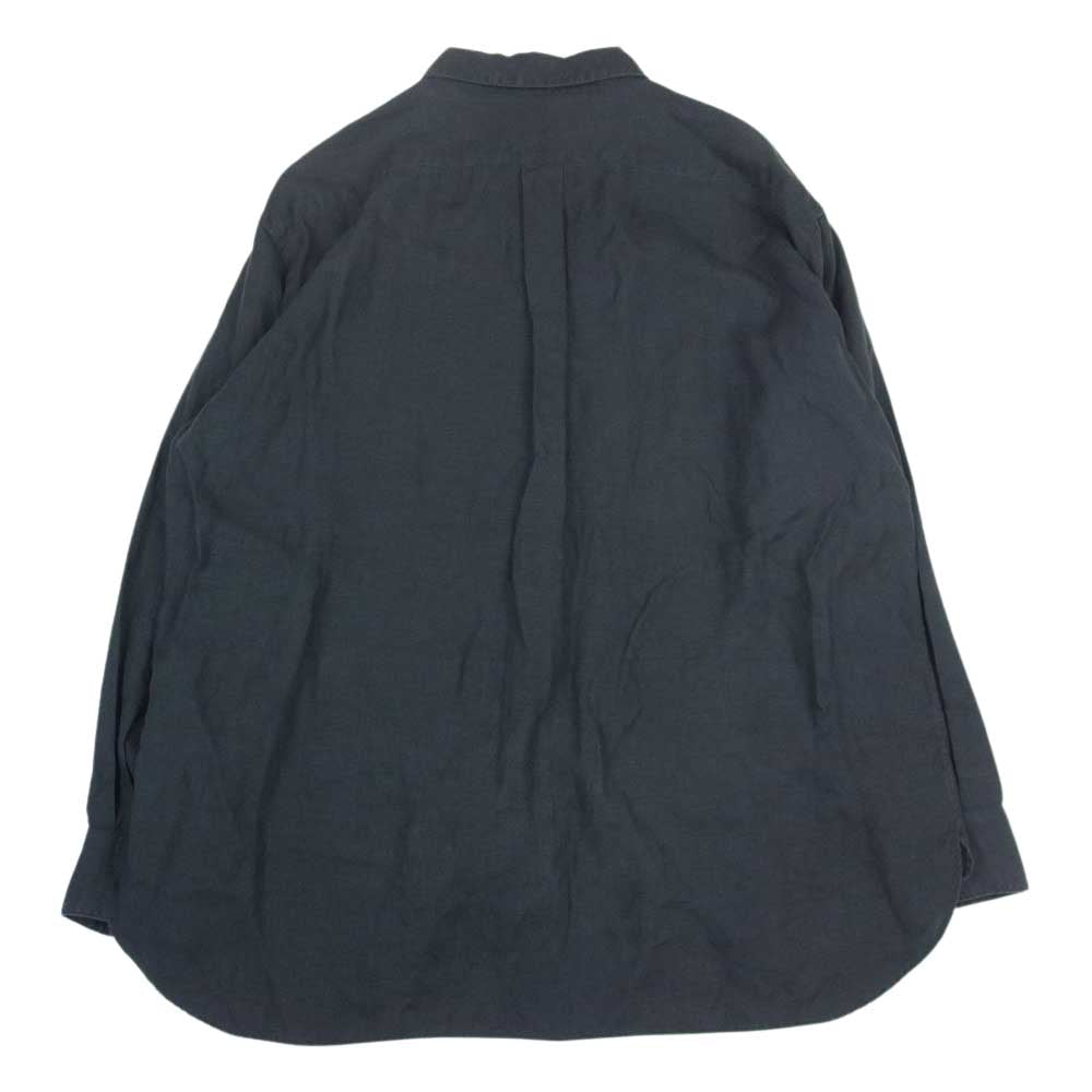 ウィロウ 571162-121 リネン レギュラーカラー 長袖 シャツ チャコール系 1【中古】