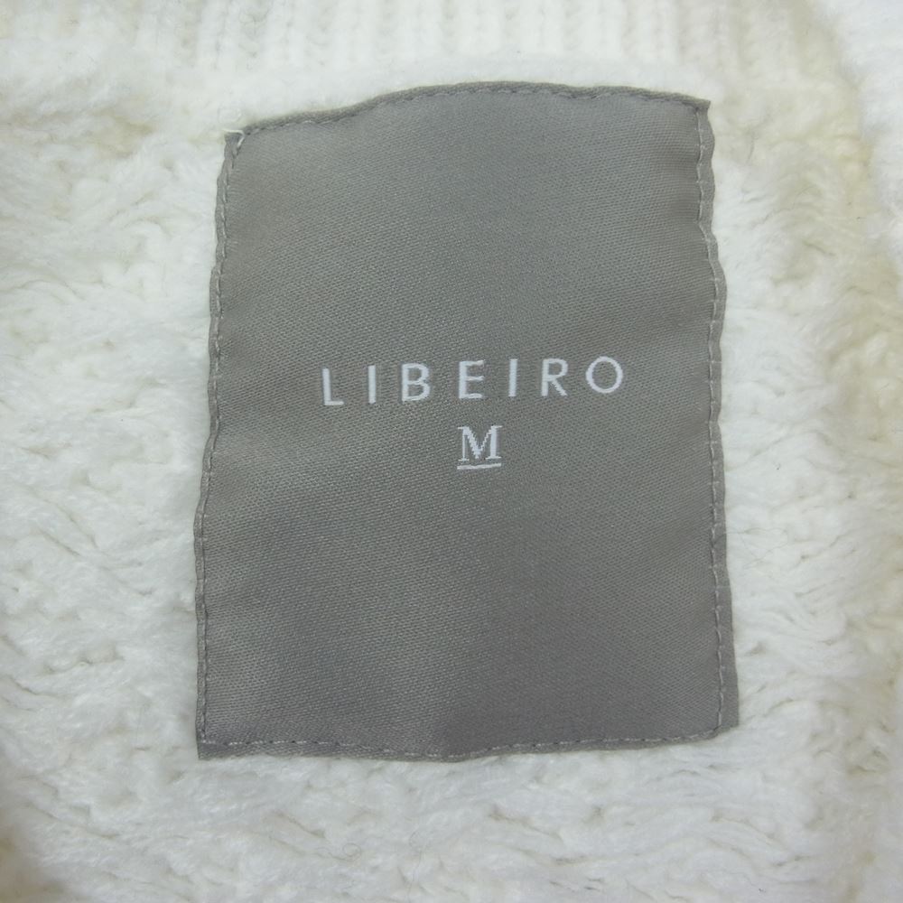 リベイロ フィッシャーマン クルーネック ニット セーター ホワイト系 M【中古】