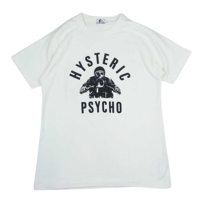 HYSTERIC GLAMOUR ヒステリックグラマー 02211CT25 HG ROCKERS 半袖 Tシャツ ホワイト系 L【中古】