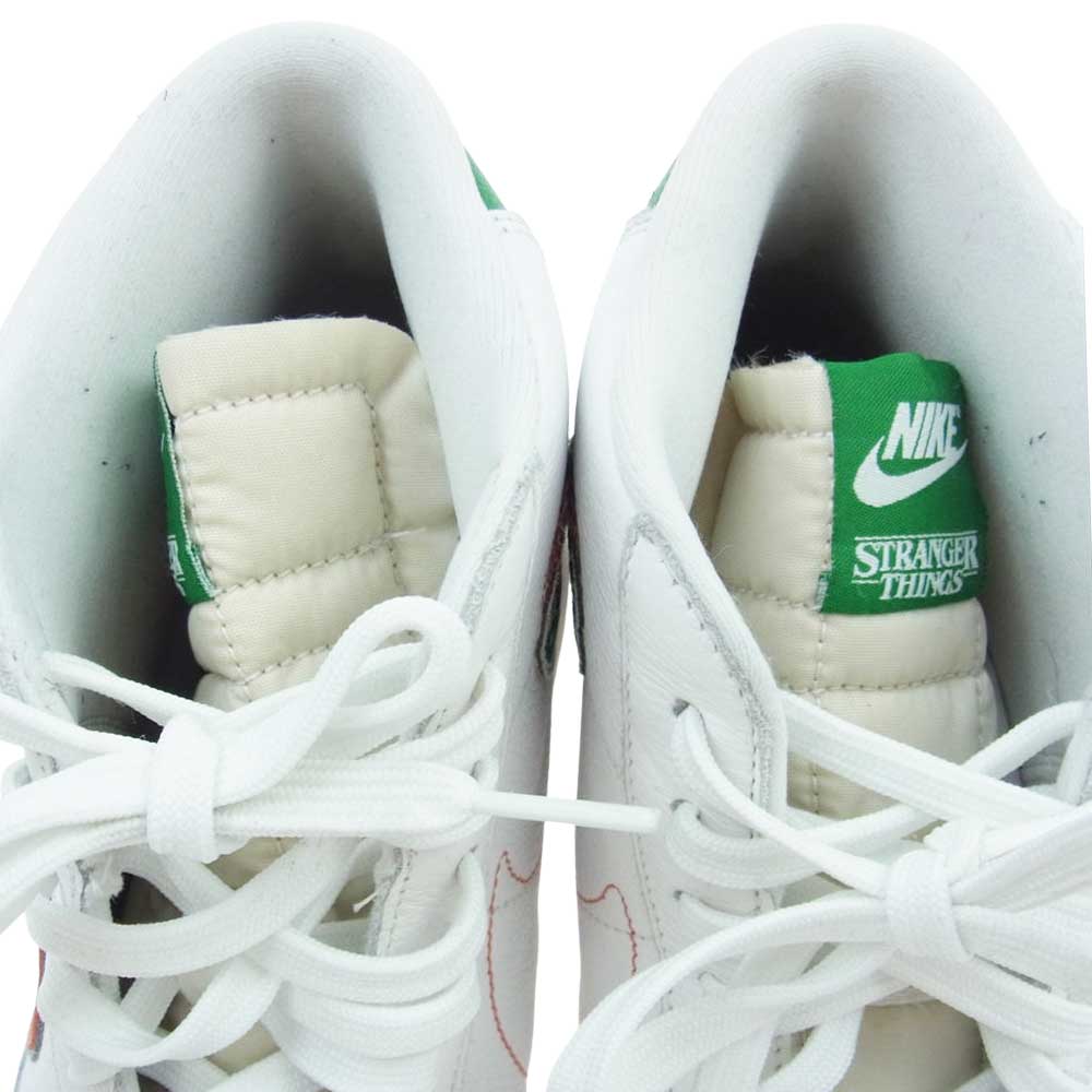NIKE ナイキ CJ6101-100 STRANGER THINGS ストレンジャーシングス HAWKINS HIGH PACK BLAZER ホーキンス ハイ パック ブレーザー スニーカー ホワイト系 レッド系 グリーン系 28【中古】