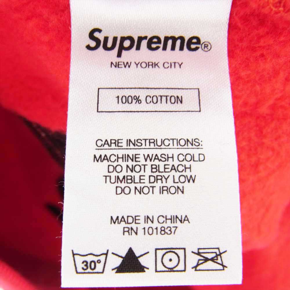 Supreme シュプリーム 19AW dead prez RBG Embroidered Hooded Sweatshirt デッドプレズ ハンド 刺繍 フーデッド スウェット プルオーバ― パーカー レッド系 M【中古】