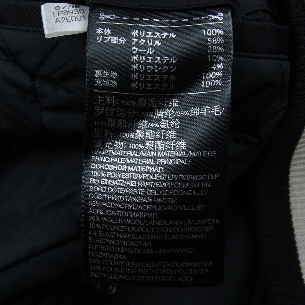Y-3 Yohji Yamamoto ワイスリー ヨウジヤマモト FP8930 BOMBER JACKET フクネコ バックプリント ナイロン スタジアム ボンバー ジャケット スタジャン  ブラック系 L【中古】