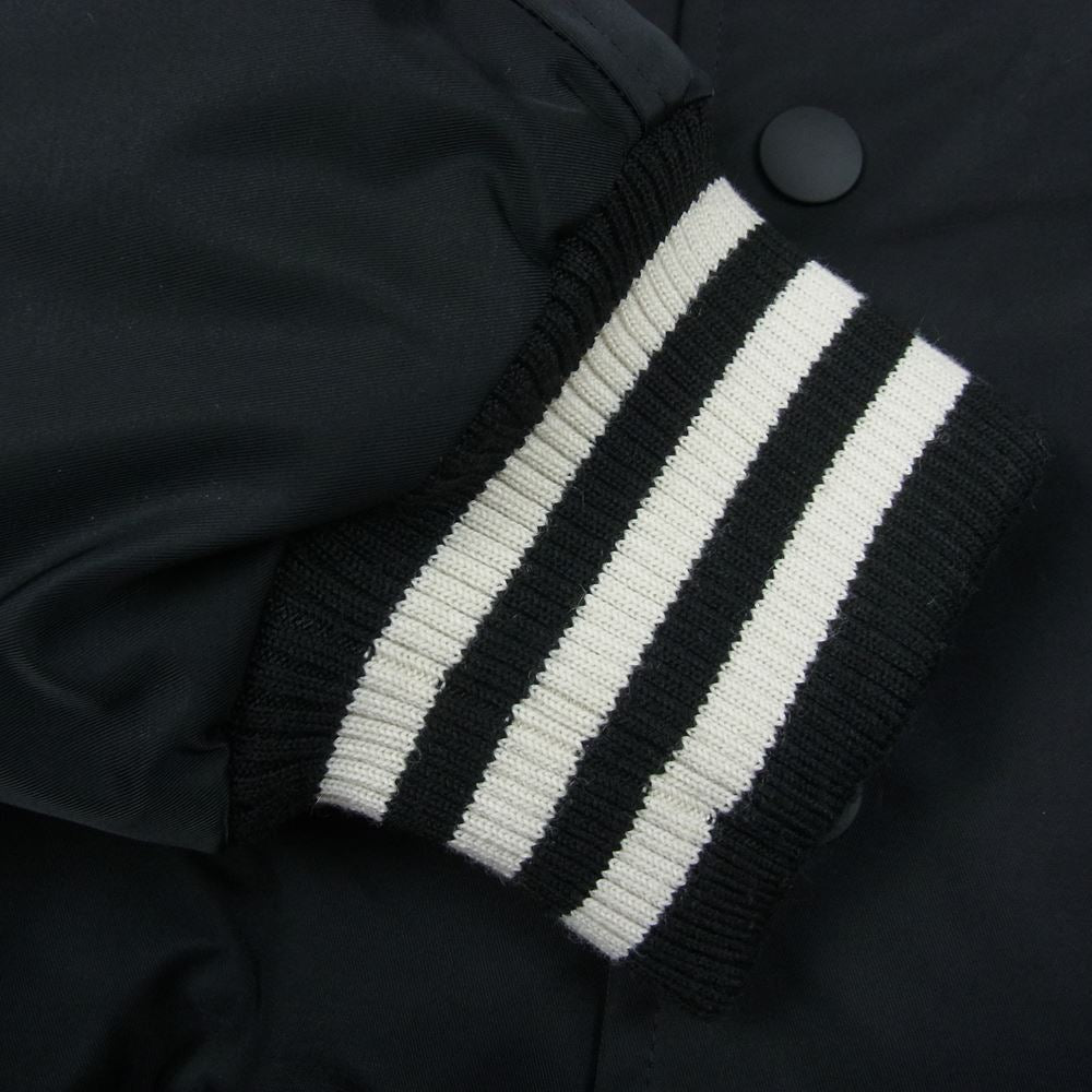 Y-3 Yohji Yamamoto ワイスリー ヨウジヤマモト FP8930 BOMBER JACKET フクネコ バックプリント ナイロン スタジアム ボンバー ジャケット スタジャン  ブラック系 L【中古】