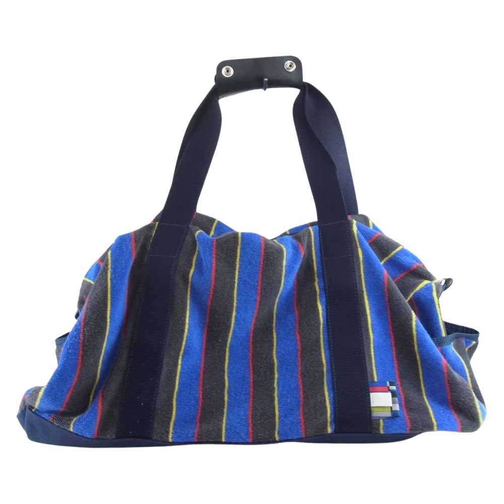 ファセッタズム パイル タオル ストライプ ボストン ショルダー バッグ マルチカラー系【中古】