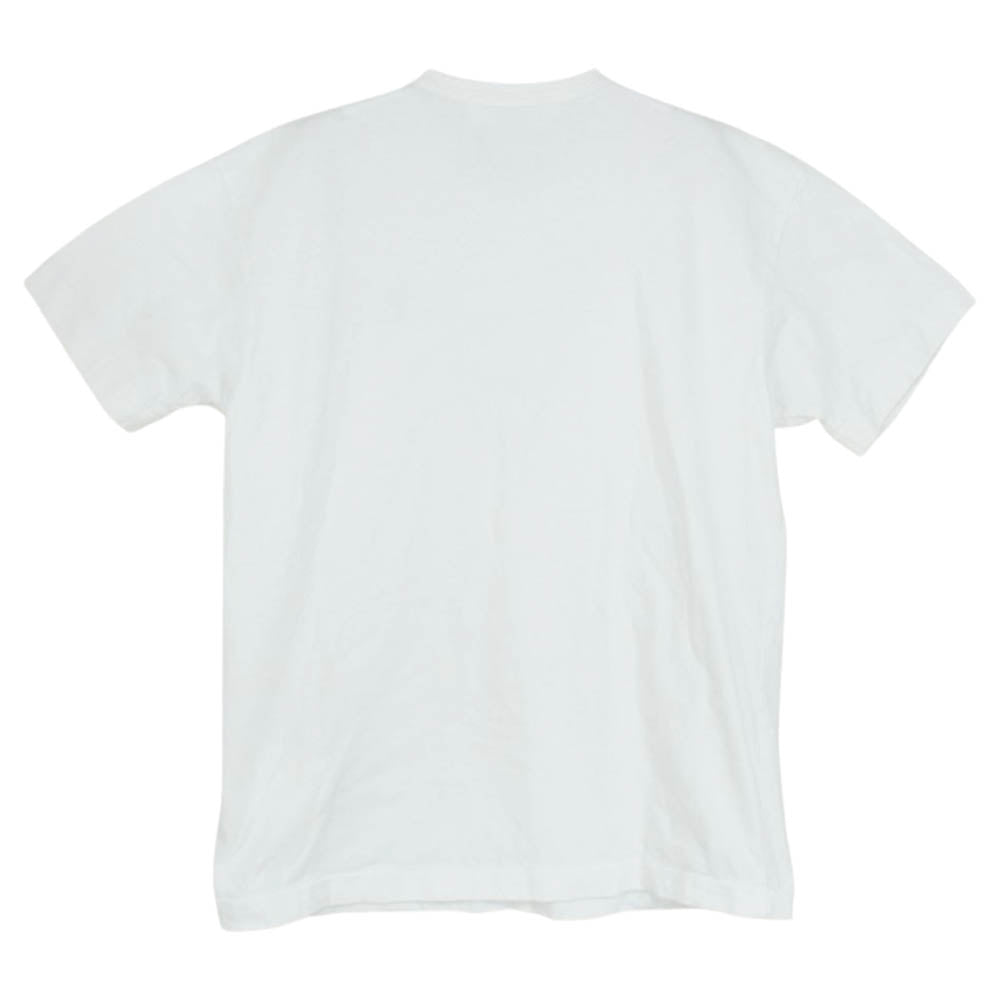 PLAY COMME des GARCONS プレイコムデギャルソン AD2019/2 AZ-T064 BLACK HEART ブラックハート クルーネック 半袖 Tシャツ ホワイト系 L【中古】