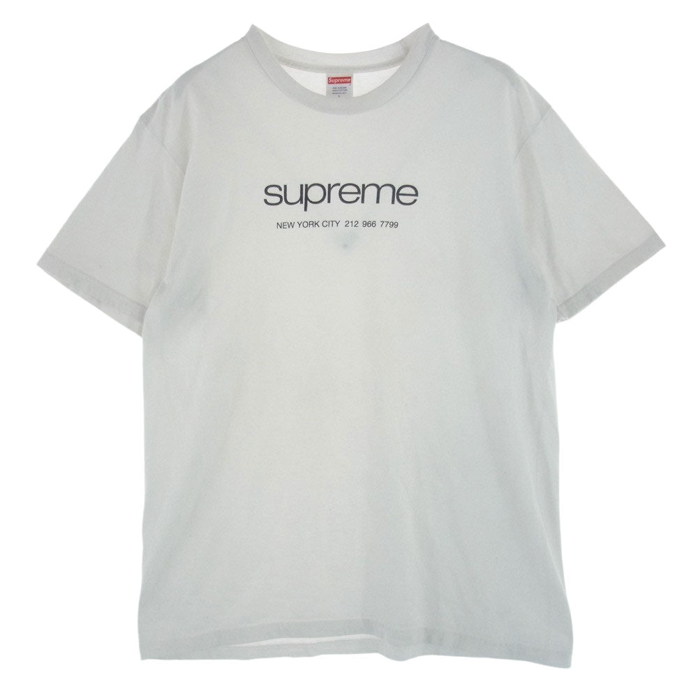 Supreme シュプリーム 20SS Shop Tee ショップ ロゴ 半袖 Tシャツ ホワイト系 L【中古】