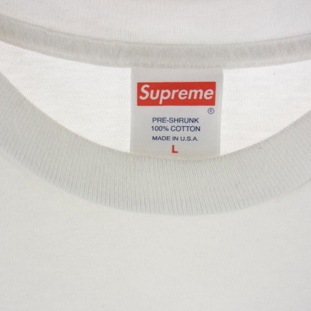 Supreme シュプリーム 20SS Shop Tee ショップ ロゴ 半袖 Tシャツ ホワイト系 L【中古】