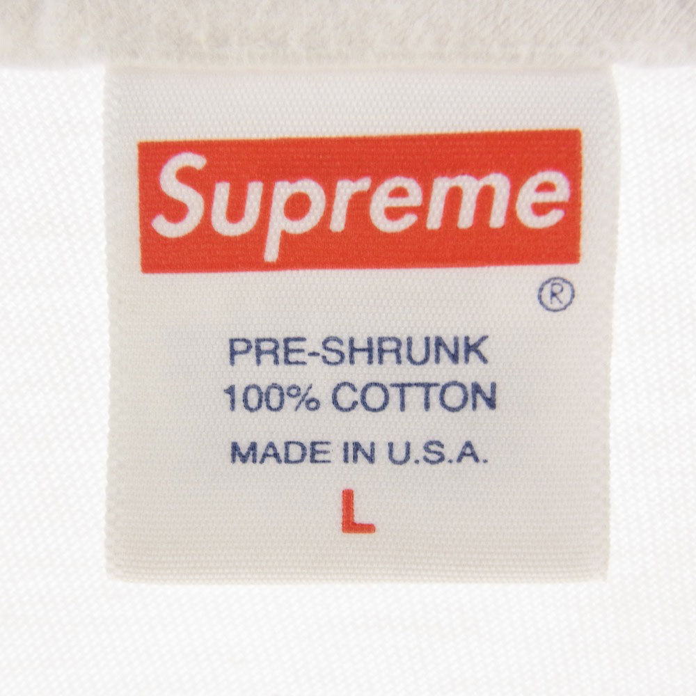 Supreme シュプリーム 20SS Shop Tee ショップ ロゴ 半袖 Tシャツ ホワイト系 L【中古】