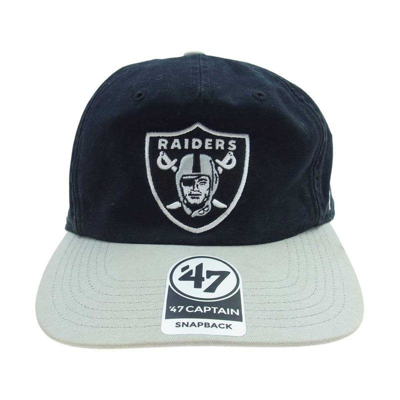 Supreme シュプリーム 19SS NFL Raiders レイダース 47 5-PANEL チームロゴ 5パネル キャップ 帽子  ブラック系【中古】