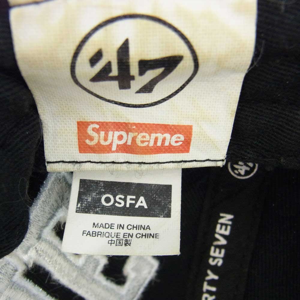Supreme シュプリーム 19SS NFL Raiders レイダース 47 5-PANEL チームロゴ 5パネル キャップ 帽子 ブラック系【中古】