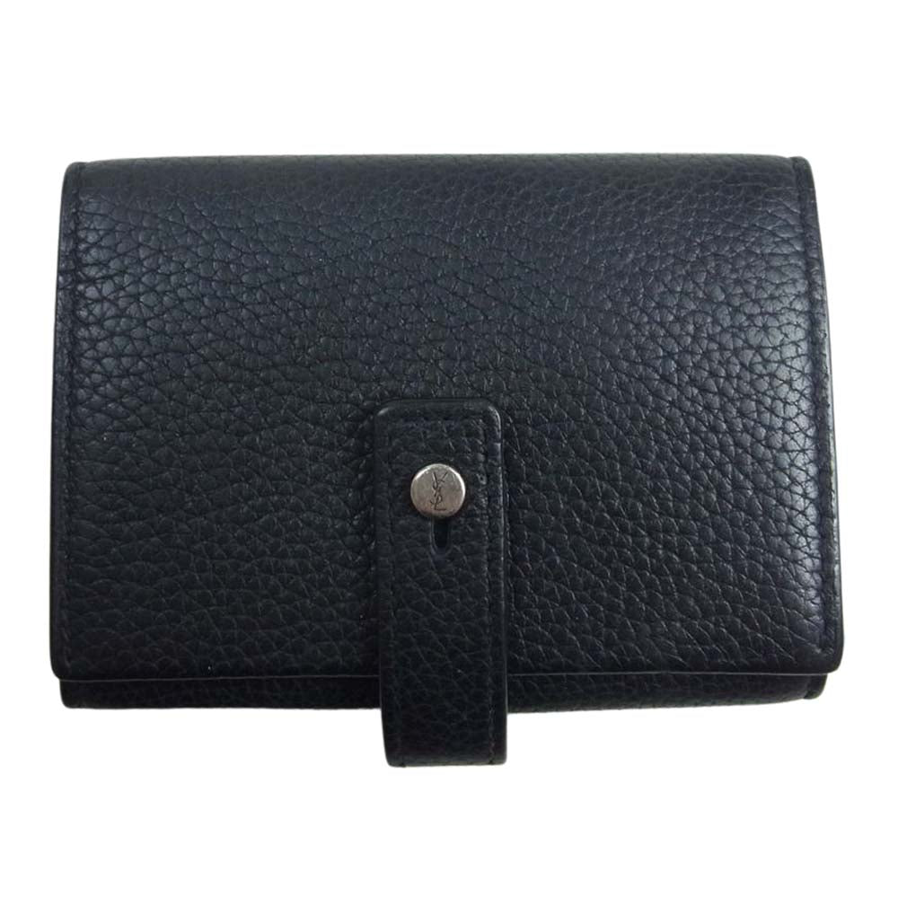SAINT LAURENT サンローラン 507608 レザー キーケース ブラック系【中古】