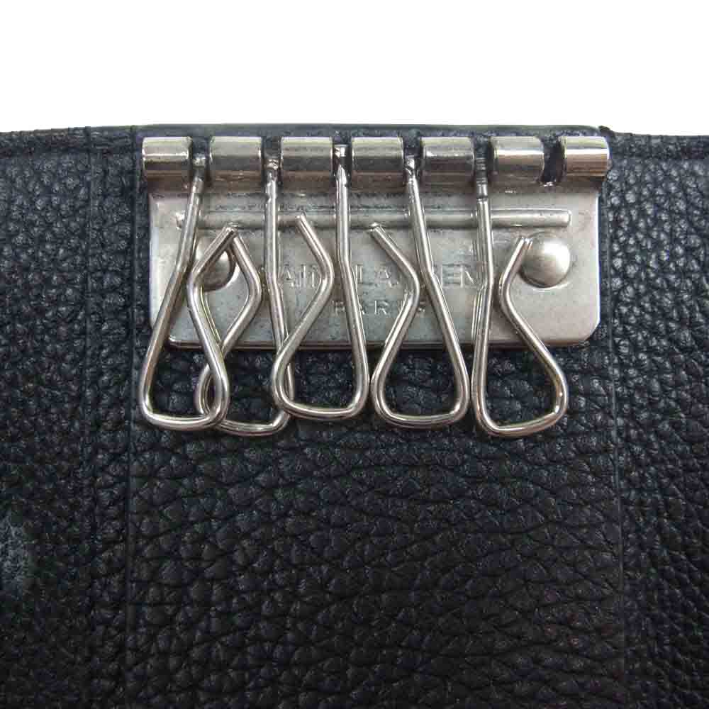 SAINT LAURENT サンローラン 507608 レザー キーケース ブラック系【中古】