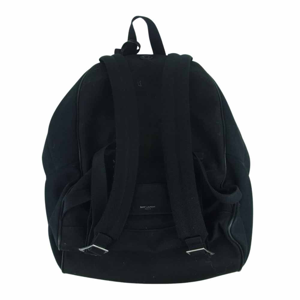 SAINT LAURENT サンローラン 534968 GKQN6 CITY BACKPACK シティ キャンバス エンブロイダリー バックパック リュックサック デイパック ブラック系【中古】