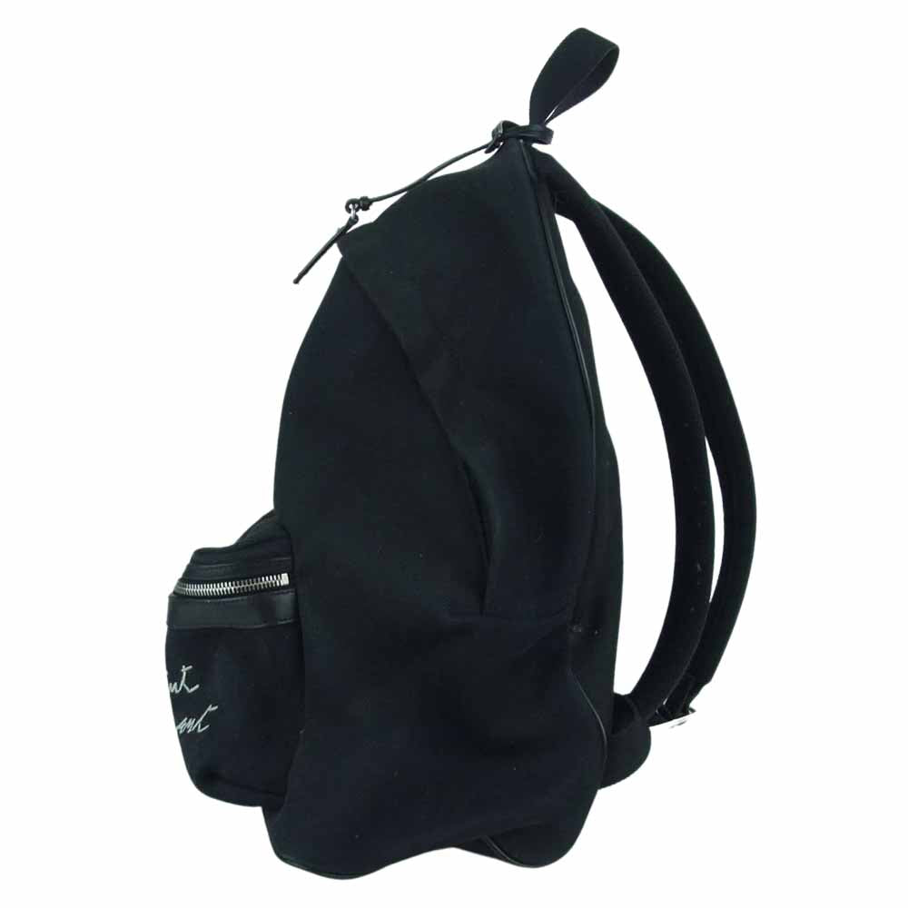 SAINT LAURENT サンローラン 534968 GKQN6 CITY BACKPACK シティ キャンバス エンブロイダリー バックパック リュックサック デイパック ブラック系【中古】