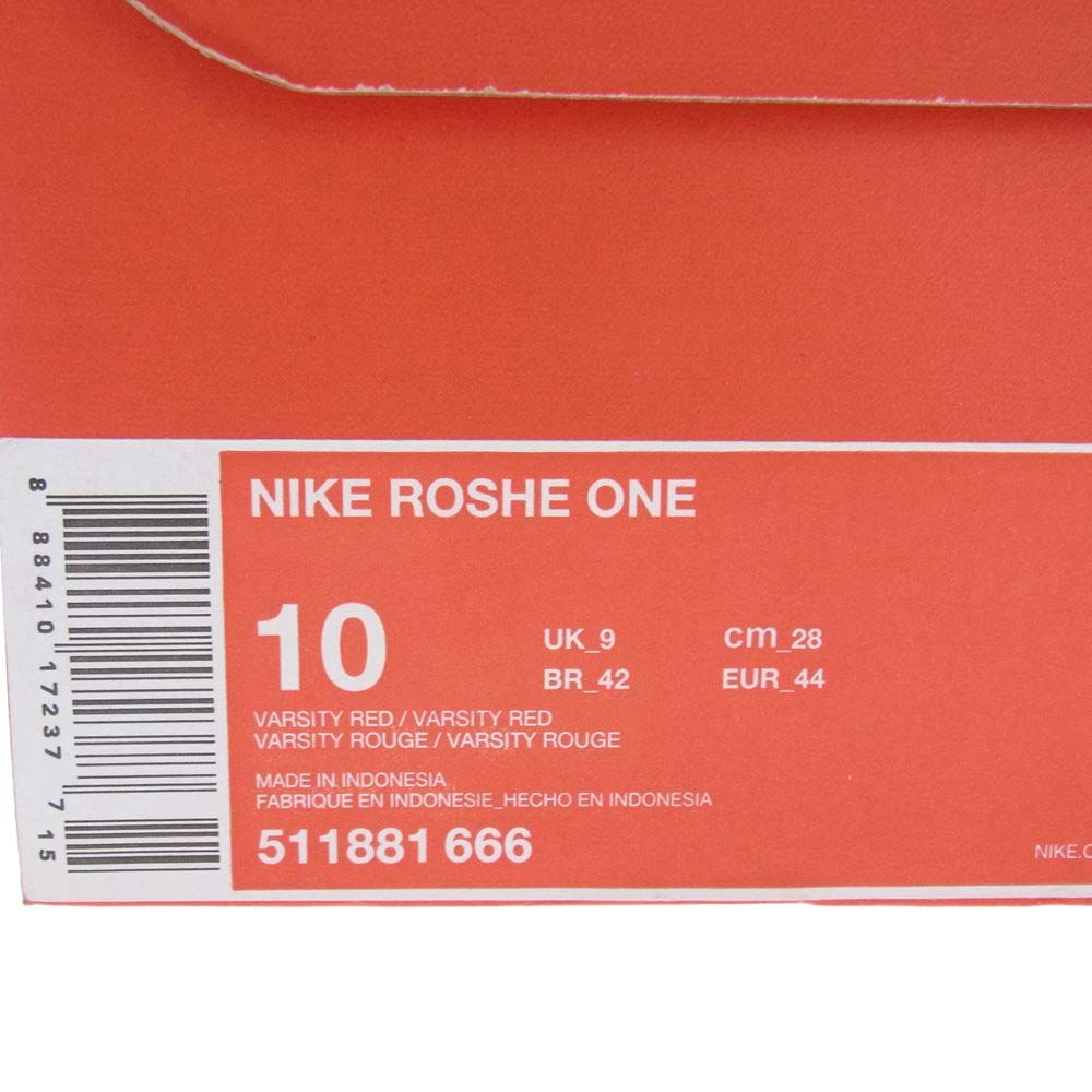 NIKE ナイキ 511881-666 ROSHE ONE VARSITY RED ローシワン バーシティー レッド スニーカー レッド系 28cm【新古品】【未使用】【中古】