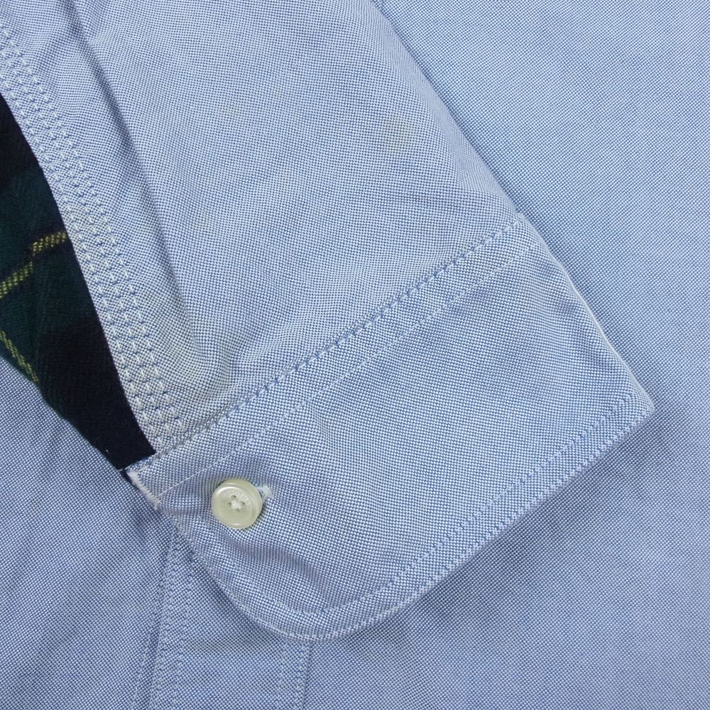 JUNYA WATANABE COMME des GARCONS MAN ジュンヤワタナベコムデギャルソンマン Brooks Brothers ブルックスブラザーズ AD2008 WB-B034 ウール切替 オックスフォード B.D シャツ ブルー系 SS【中古】