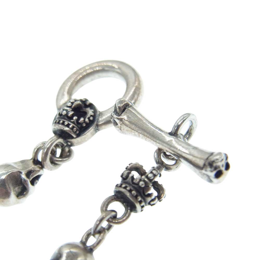 Justin Davis ジャスティンデイビス SBJ126 SKULL DIVINE ブレスレット シルバー系【中古】