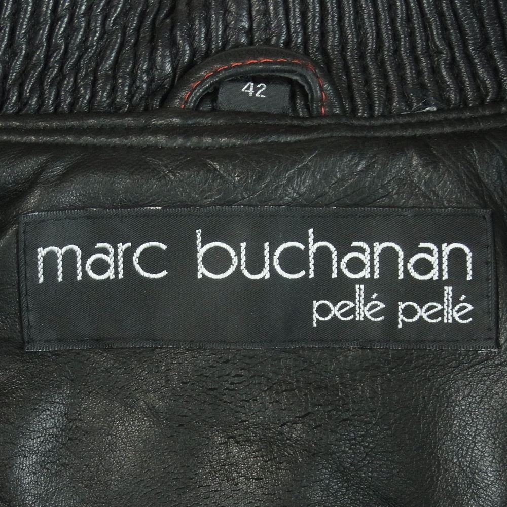 Marc Buchanan PELLE PELLE レザージャケット ブラック 中古・古着通販】pelle pelle marcbuchanan (ペレ ペレ マーク