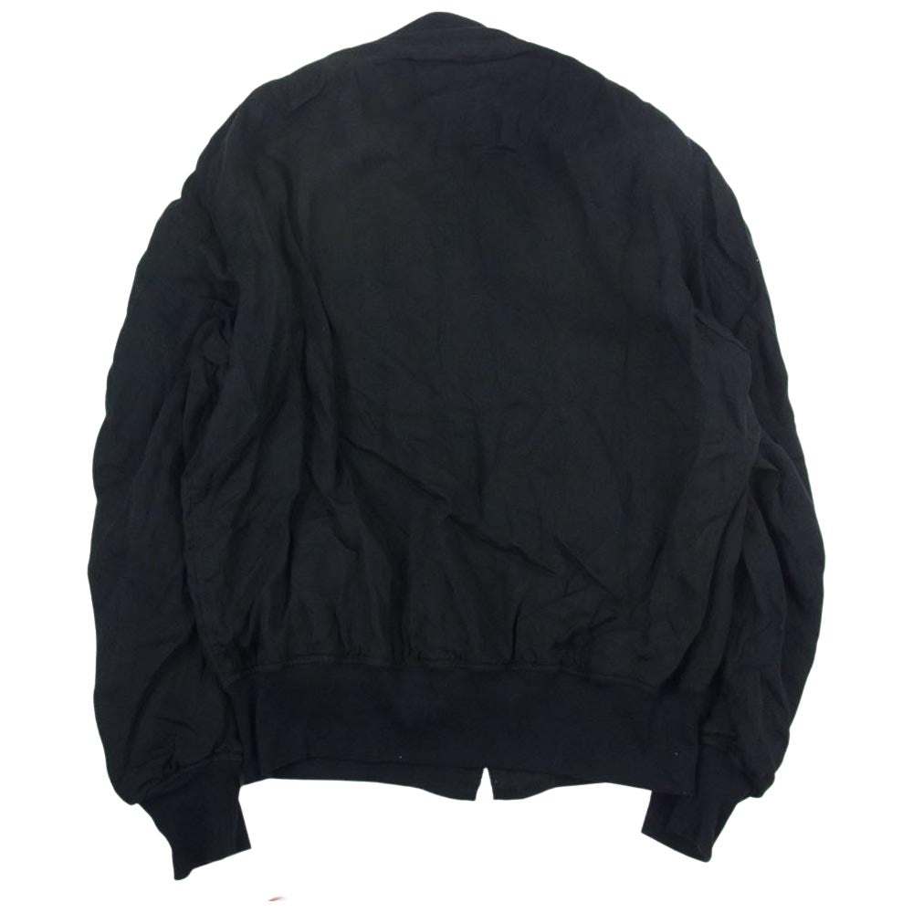 COMOLI コモリ 23SS X01-01023 リネン Wクロス ジップブルゾン ブラック系 2【極上美品】【中古】
