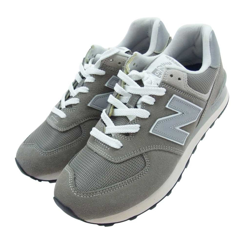 NEW BALANCE ニューバランス ML574EGG スエード メッシュ ローカット スニーカー チャコール系 27.5cm【美品】【中古】