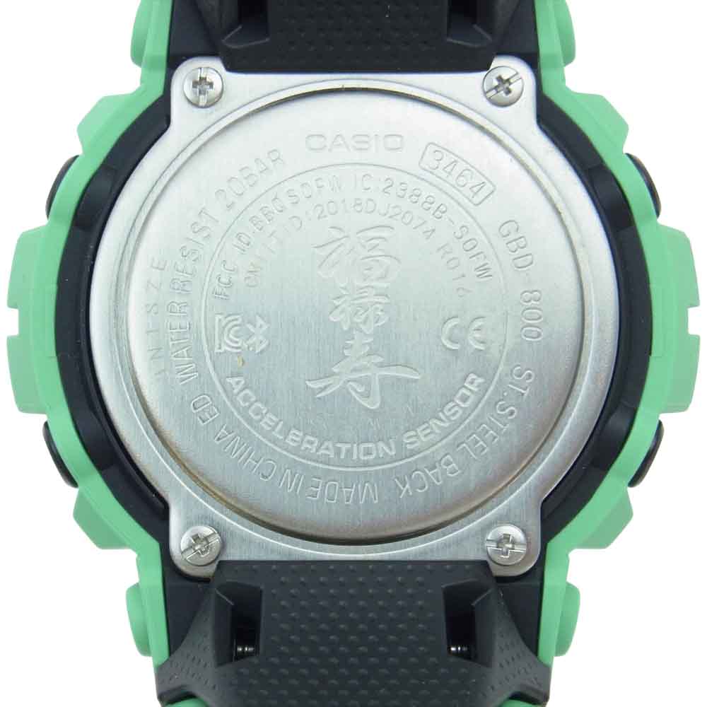 G-SHOCK ジーショック GBD-800SLG-3JR 七福神 福禄寿モデル クォーツ 腕時計 ウォッチ ライトグリーン系【中古】