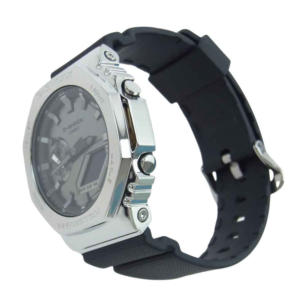 G-SHOCK ジーショック GM-2100-1AJF GA2100 シリーズ メタルカバード クォーツ 腕時計 ウォッチ シルバー系 ブラック系【新古品】【未使用】【中古】