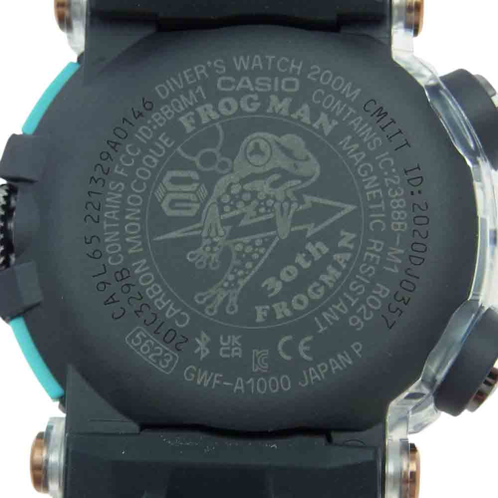 G-SHOCK ジーショック GWF-A1000APF-1AJR FROGMAN マスター オブ G フロッグマン 30周年記念モデル ヤドクガエル クォーツ 腕時計 ウォッチ　 ブラック系【新古品】【未使用】【中古】