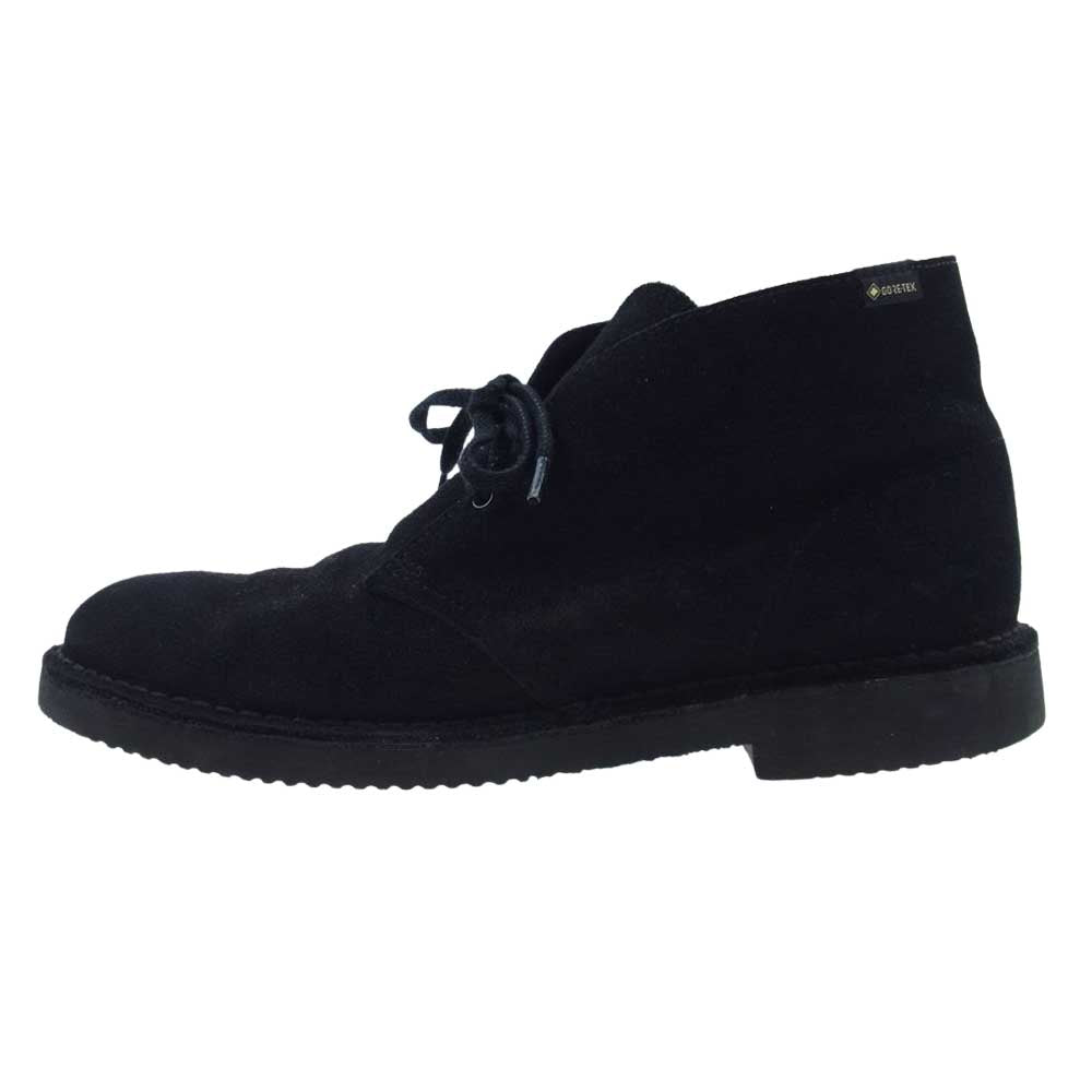 Clarks クラークス DESERT BOOTS GORE-TEX スエード デザート ブーツ ゴアテックス ブラック系 US10【中古】