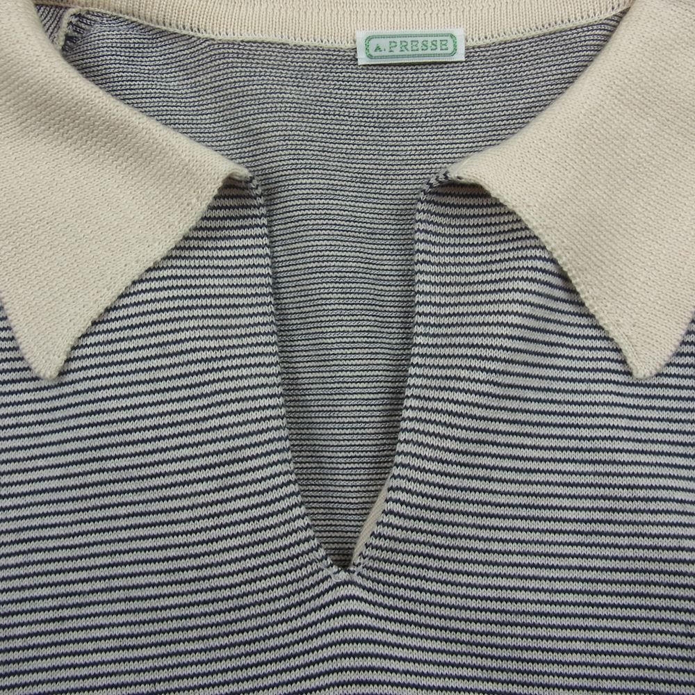 アプレッセ 23AW 23AAP-03-10H SS High Gauge Skipper スキッパー ブラック系 3【極上美品】【中古】