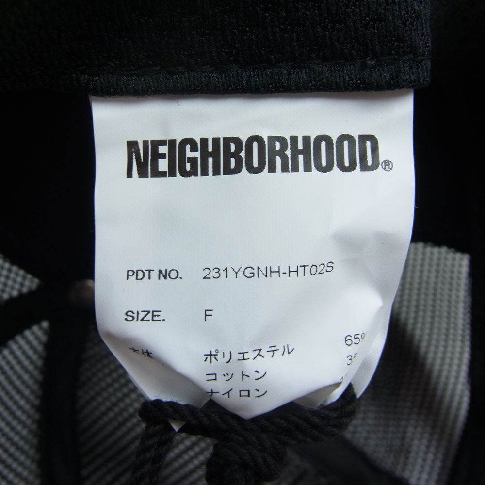 NEIGHBORHOOD ネイバーフッド 23SS 231YGNH-HT02S LOGO PRINT MESH CAP ロゴ プリント メッシュ キャップ ブラック系 F【極上美品】【中古】