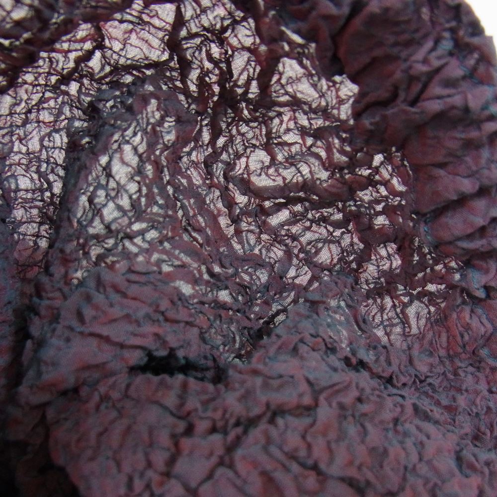 ISSEY MIYAKE イッセイミヤケ MI54FG551 me ミー CAULIFLOWER ハート総柄 スカート パープル系 サイズ表記無【中古】