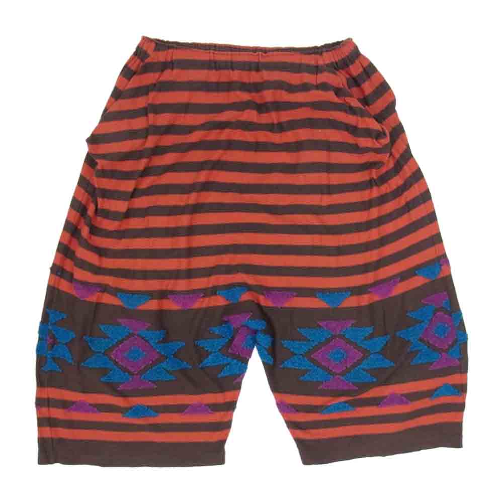 ISSEY MIYAKE イッセイミヤケ MI04JF581 ME ボーダー サルエルパンツ マルチカラー系 サイズ表記無【中古】