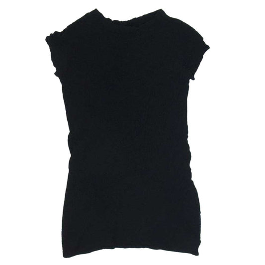 ISSEY MIYAKE イッセイミヤケ me ミー CAULIFLOWER 半袖 ワンピース ブラック系 サイズ表記無【中古】