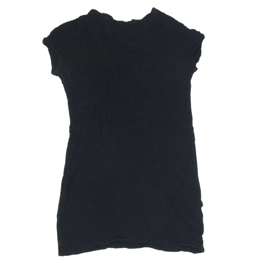 ISSEY MIYAKE イッセイミヤケ me ミー CAULIFLOWER 半袖 ワンピース ブラック系 サイズ表記無【中古】