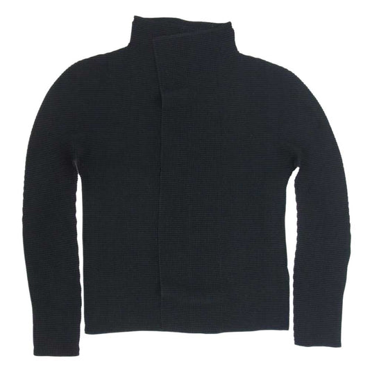 ISSEY MIYAKE イッセイミヤケ MI71FO001 me ミー プリーツ シャツ カーディガン ブラック系 サイズ表記無【美品】【中古】