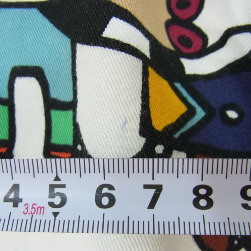 PLEATS PLEASE プリーツプリーズ イッセイミヤケ PP22-ZF852 総柄 サルエル クロップドパンツ ホワイト系 4【中古】