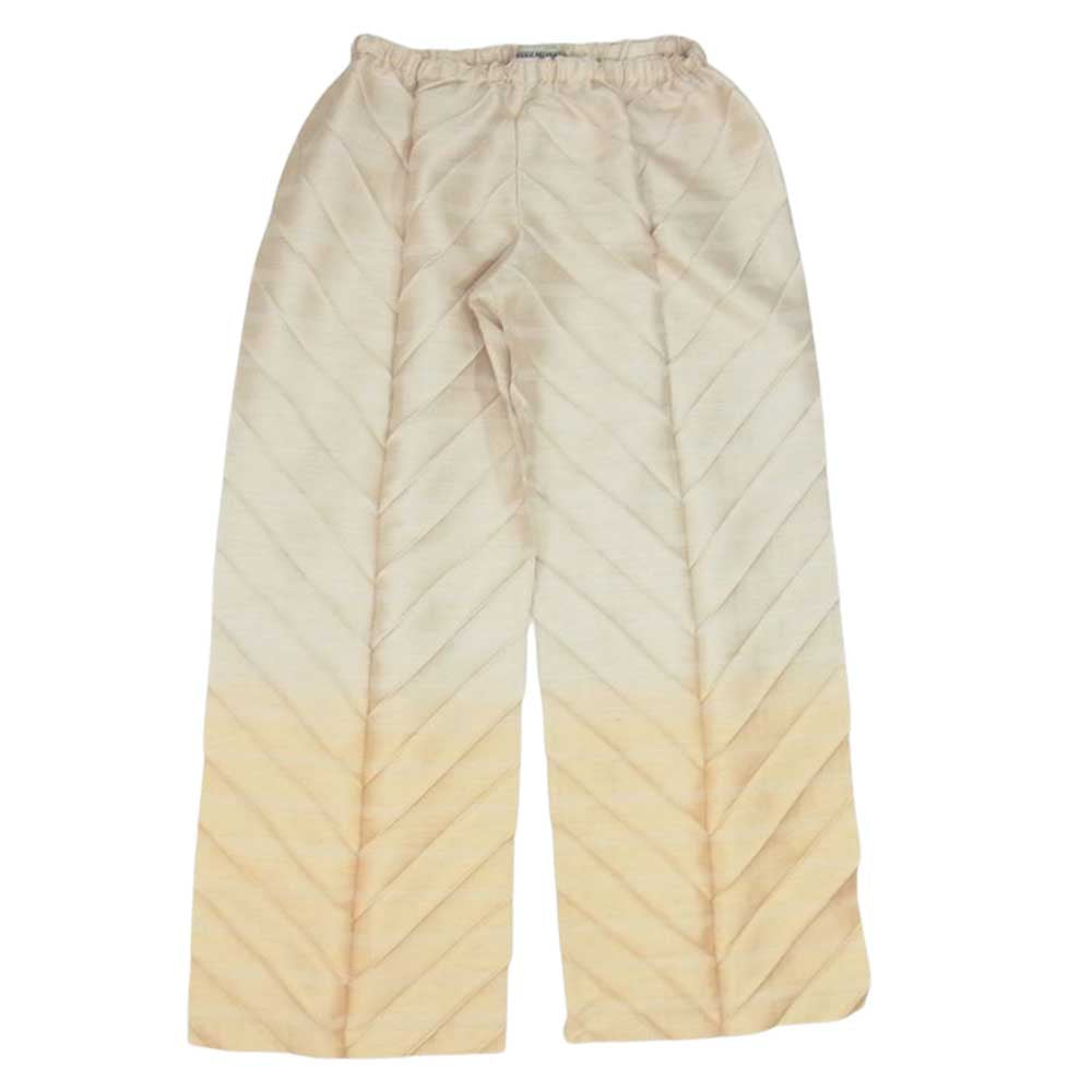 PLEATS PLEASE プリーツプリーズ イッセイミヤケ IM31FF626 グラデーション ボーダー パンツ ベージュ系 2【中古】