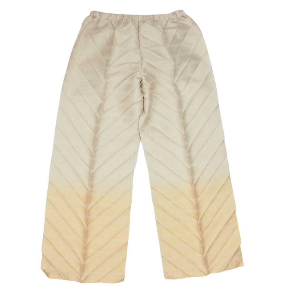 PLEATS PLEASE プリーツプリーズ イッセイミヤケ IM31FF626 グラデーション ボーダー パンツ ベージュ系 2【中古】
