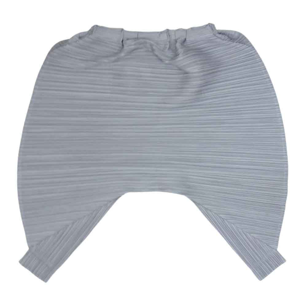 PLEATS PLEASE プリーツプリーズ イッセイミヤケ PP71-JF411 横プリーツ加工 サルエル パンツ グレー系 3【美品】【中古】