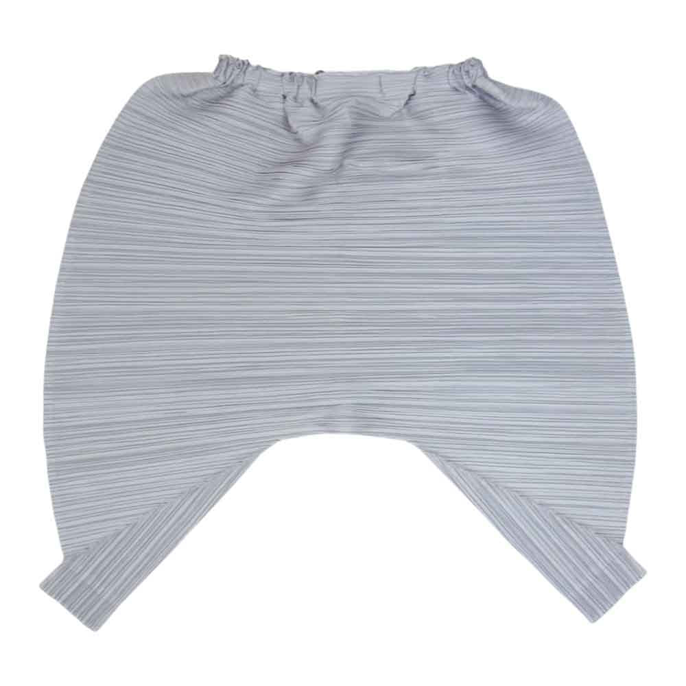 PLEATS PLEASE プリーツプリーズ イッセイミヤケ PP71-JF411 横プリーツ加工 サルエル パンツ グレー系 3【美品】【中古】