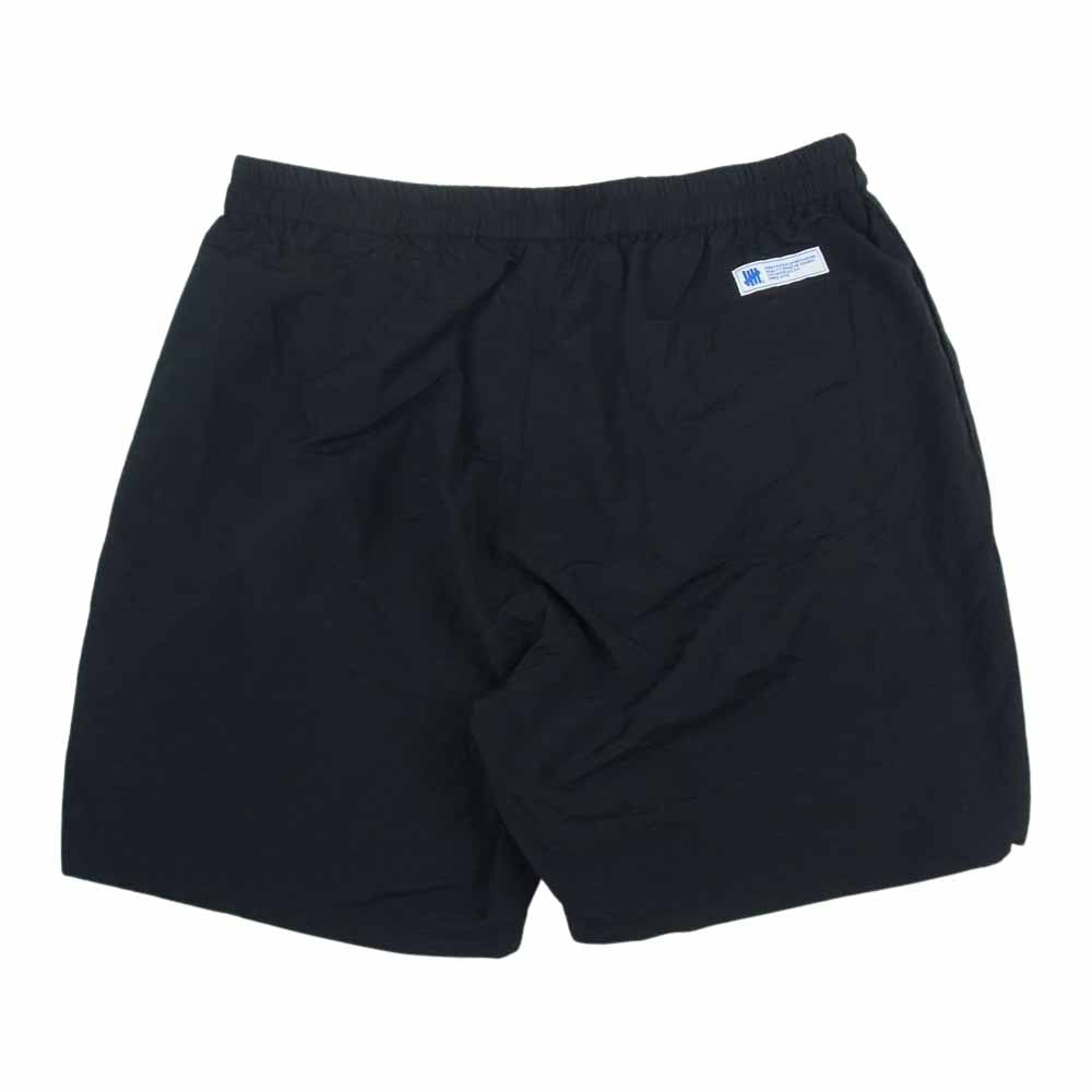 UNDEFEATED アンディフィーテッド スイム ショーツ ハーフ パンツ ブラック系 L【中古】
