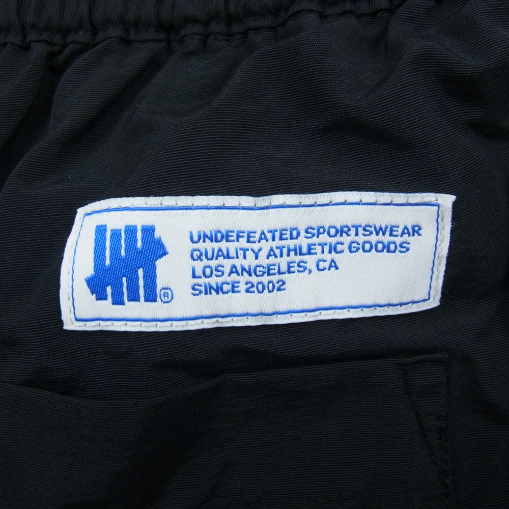 UNDEFEATED アンディフィーテッド スイム ショーツ ハーフ パンツ ブラック系 L【中古】
