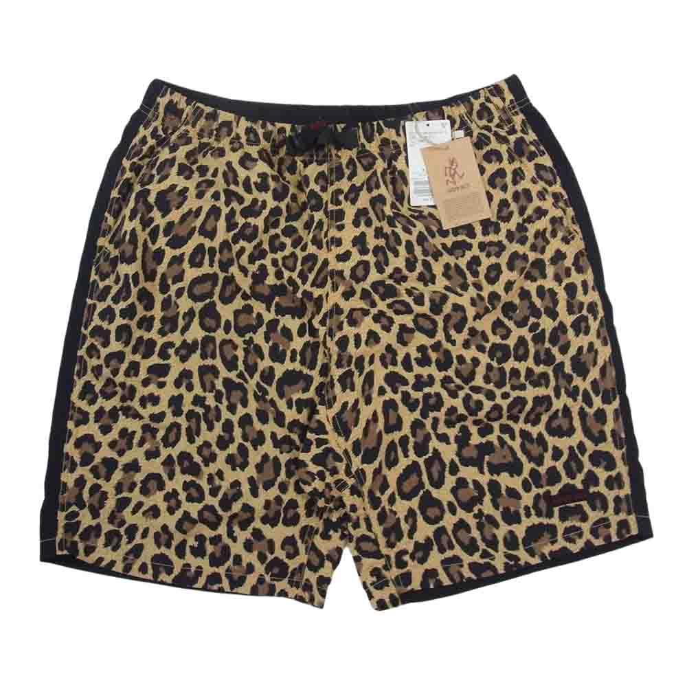 Gramicci グラミチ レオパード パッカブル ショーツ ハーフ パンツ ブラック系 L【新古品】【未使用】【中古】