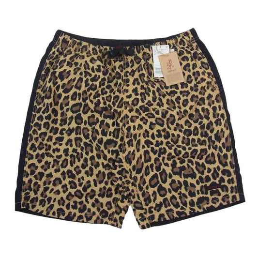 Gramicci グラミチ レオパード パッカブル ショーツ ハーフ パンツ ブラック系 L【新古品】【未使用】【中古】