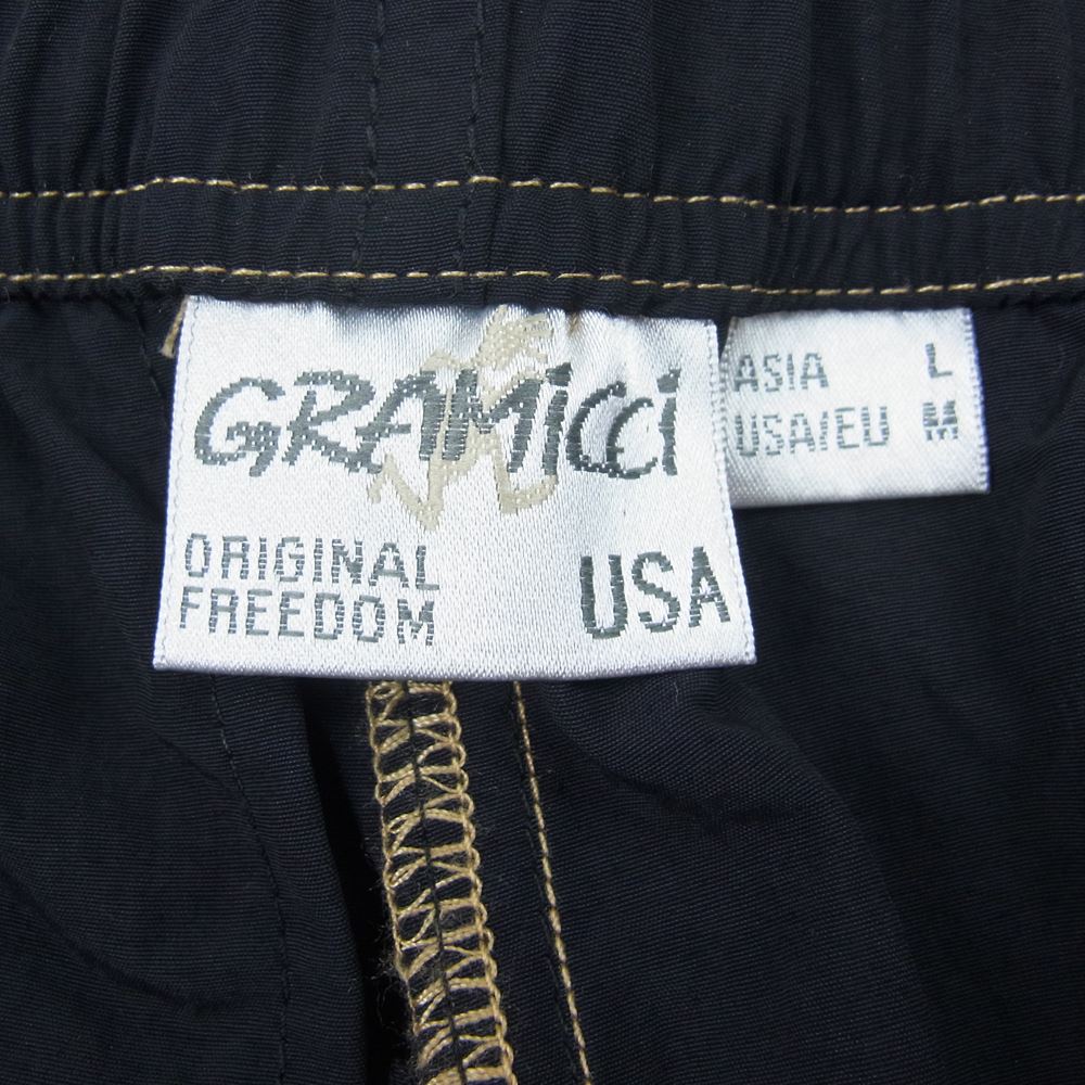 Gramicci グラミチ レオパード パッカブル ショーツ ハーフ パンツ ブラック系 L【新古品】【未使用】【中古】