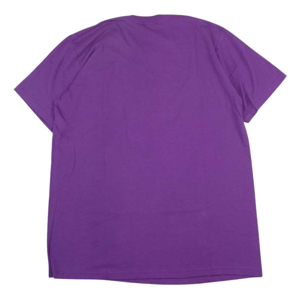 Supreme シュプリーム 19SS Who The Fuck Tee ロゴ プリント 半袖 Tシャツ パープル系 L【美品】【中古】