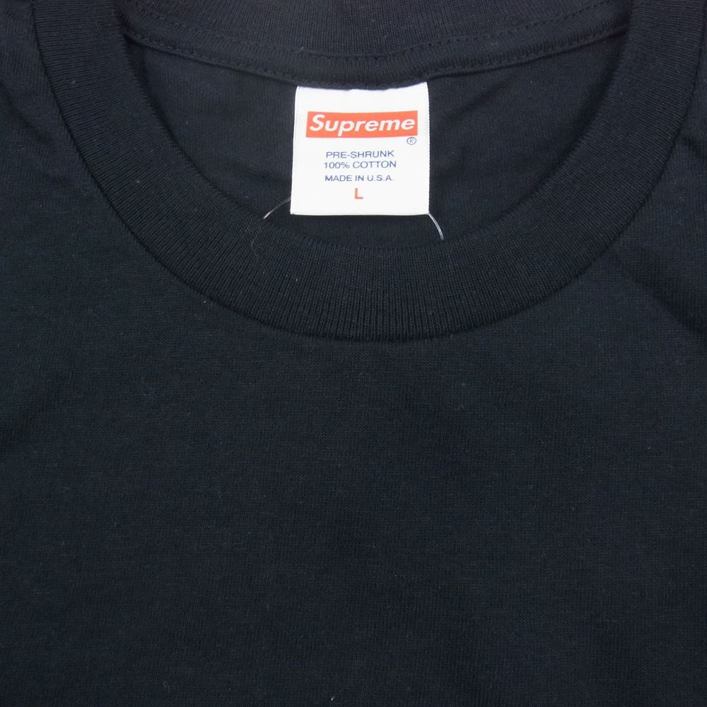 Supreme シュプリーム 19SS Fronts Tee グリル プリント フロント ロゴ 半袖 Tシャツ ブラック系 L【新古品】【未使用】【中古】
