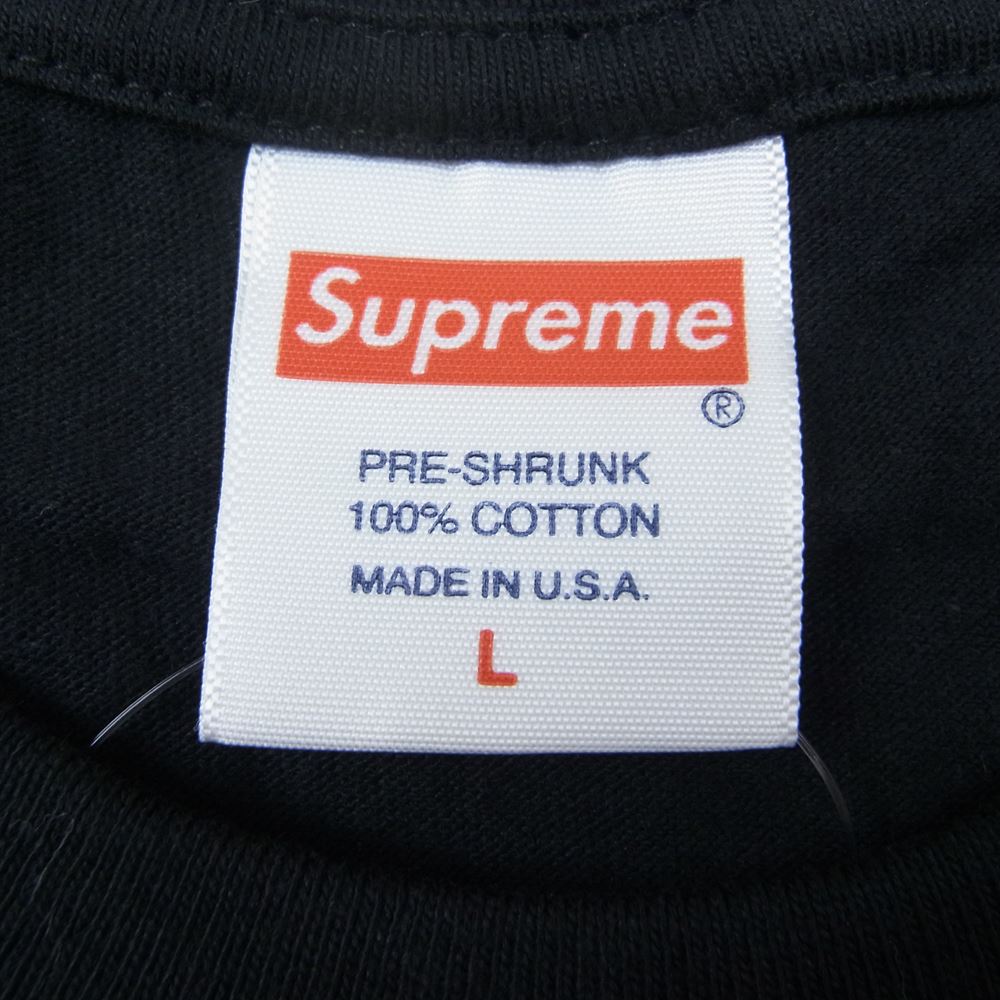 Supreme シュプリーム 19SS Fronts Tee グリル プリント フロント ロゴ 半袖 Tシャツ ブラック系 L【新古品】【未使用】【中古】