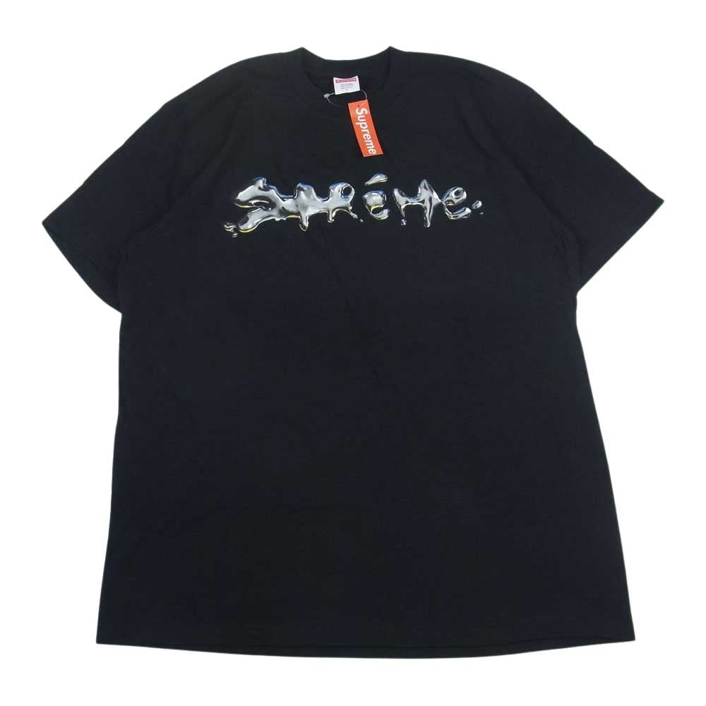 Supreme シュプリーム 18AW Liquid Tee リキッド ロゴ 半袖 Tシャツ ブラック系 L【新古品】【未使用】【中古】